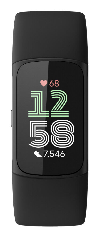 Fitbit Charge 6 AMOLED Aktivitetstracker til håndled Sort