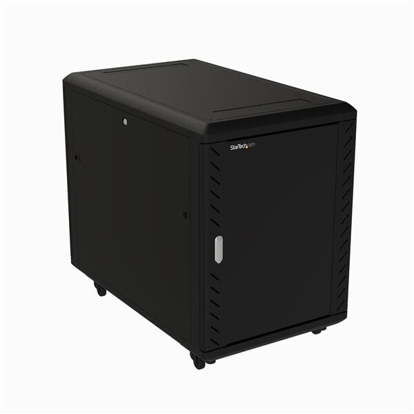 StarTech.com RK1536BKF stativ 15U Fritstående reol Sort