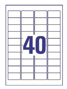Avery L4770-25 print etiket Transparent