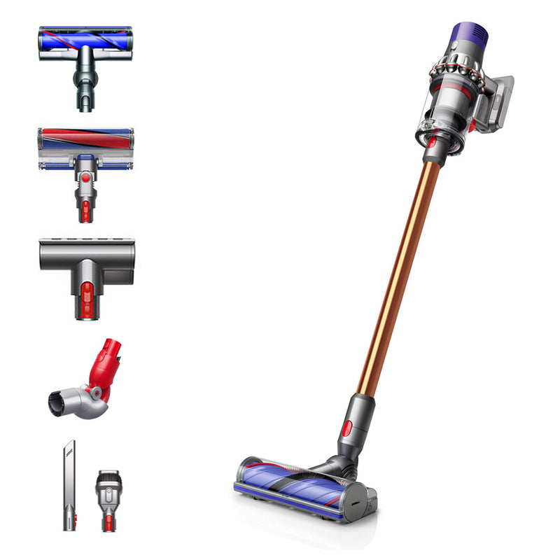 Dyson Cyclone V10 Absolute 2-i-1 stangstøvsuger Batteri Dry Poseløs Kobberfarve, Nikkel