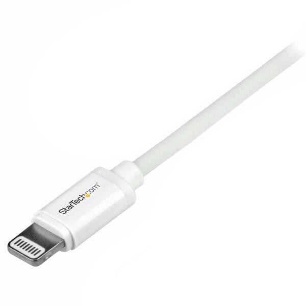 StarTech.com USBLT1MW Lightning kabel 1 m Hvid