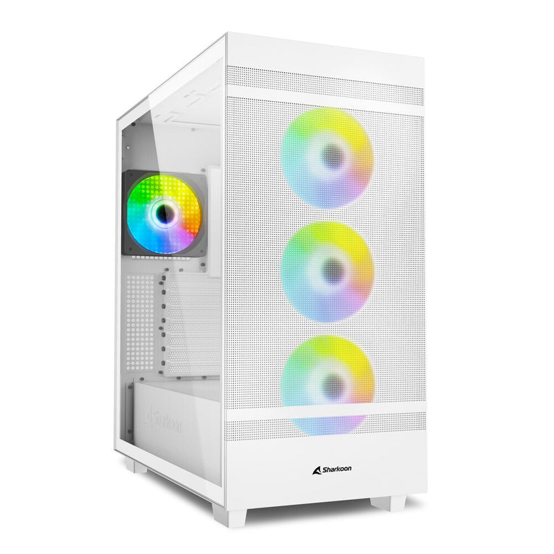 Sharkoon REBEL C50 RGB ATX Full Tower Hvid