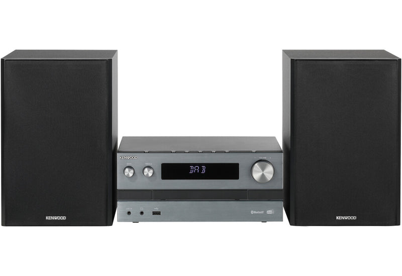 Kenwood M-918DAB-H stereoanlæg Home audio micro system 10 W Aluminium, Sort