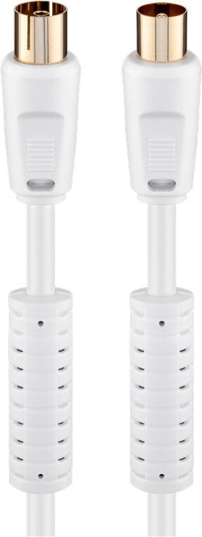 Goobay 67277 koaxial kabel 2,5 m Koaksial Hvid