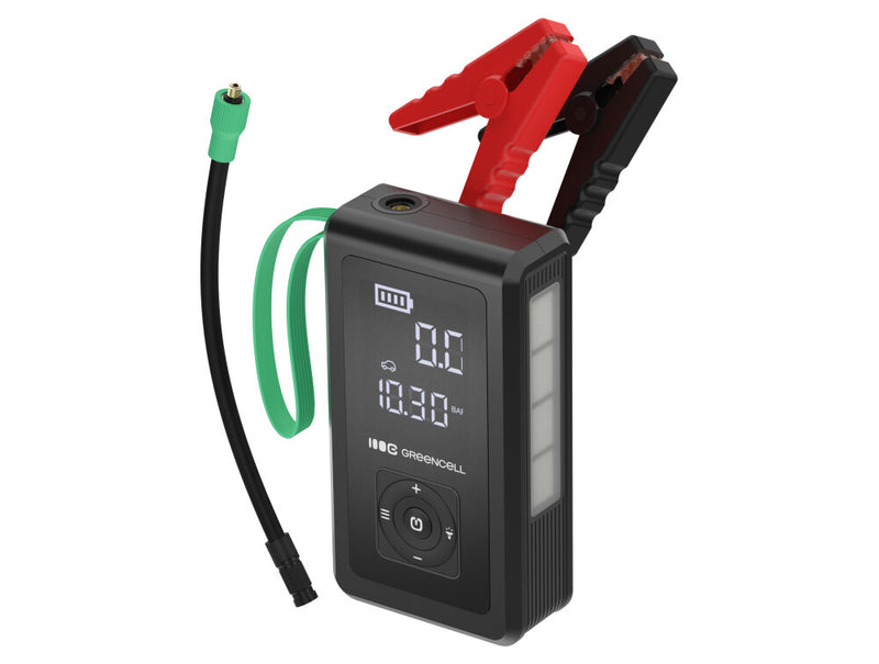 Green Cell CJSGC03 powerbank Lithium-Ion (Li-Ion) 8000 mAh Sort, Lysegrøn