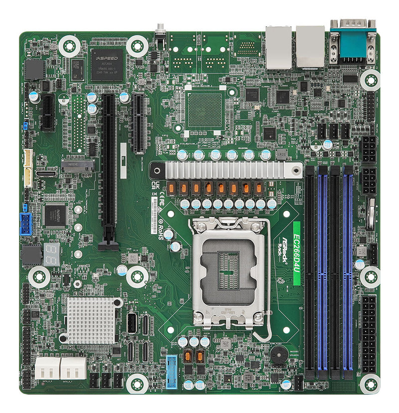 Asrock EC266D4U bundkort Intel C266 LGA 1700 micro ATX