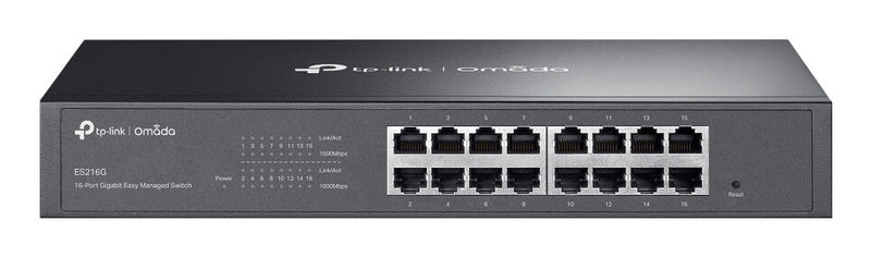 TP-Link Omada ES216G netværksswitch Administreret L2 Gigabit Ethernet (10/100/1000) Sort
