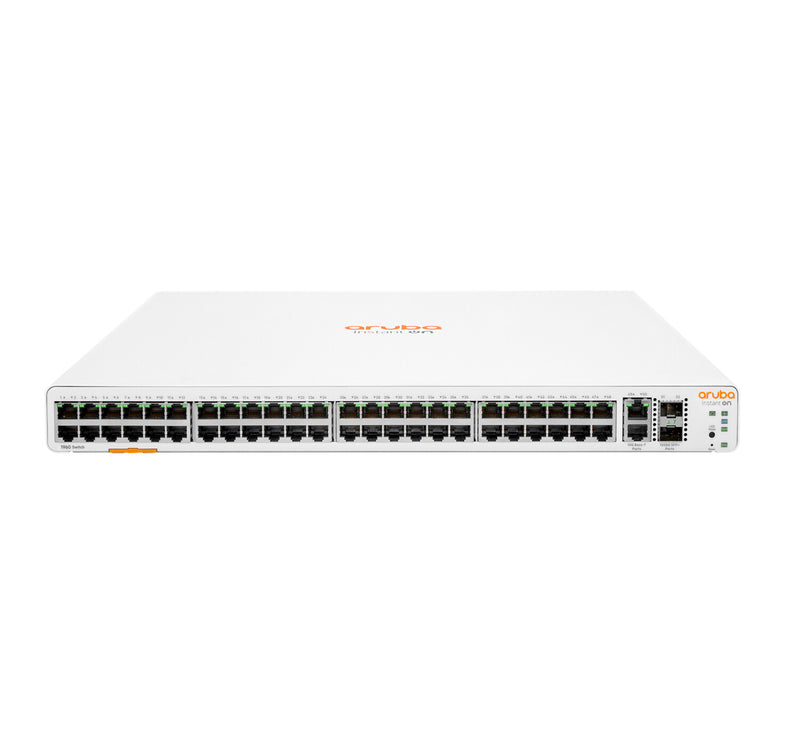 HPE Aruba Networking Instant On 1960 48G 2XGT 2SFP+ Administreret L2+ Gigabit Ethernet (10/100/1000) 1U Hvid