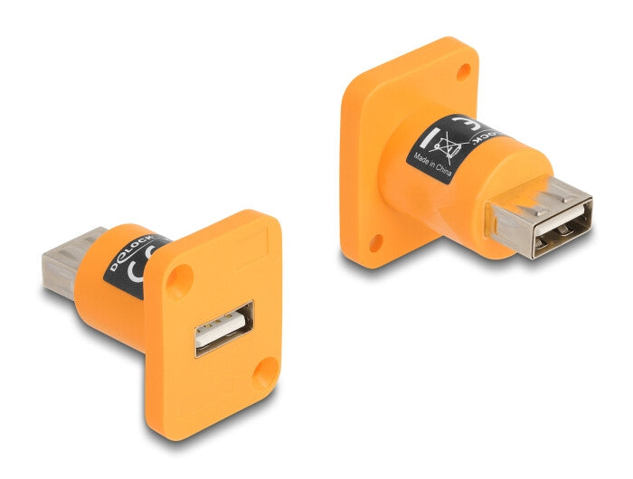 DeLOCK 87999 kabel kønsskifter USB 2.0 Type-A female Orange