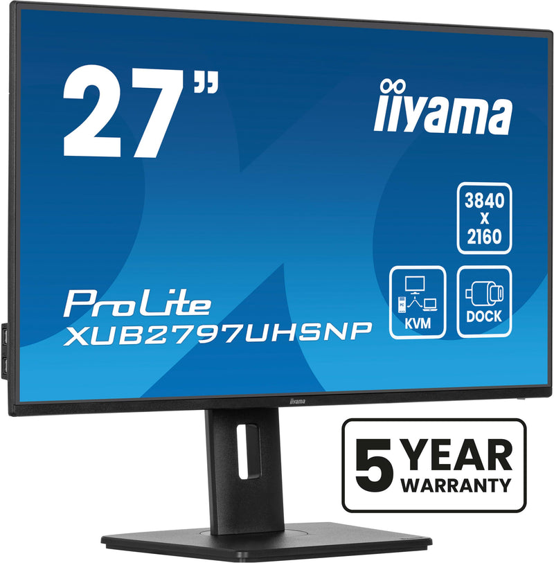 iiyama ProLite XUB2797UHSNP-B1 computerskærm 68,6 cm (27") 3840 x 2160 pixel 4K Ultra HD LED Sort