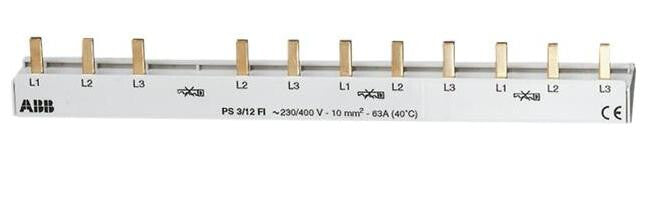 ABB PS3/12FI pin skinne 1 stk 211 mm
