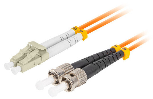 Lanberg FO-STLU-MD21-0100-OG InfiniBand og fiberoptisk kabel 1 m ST LC Orange