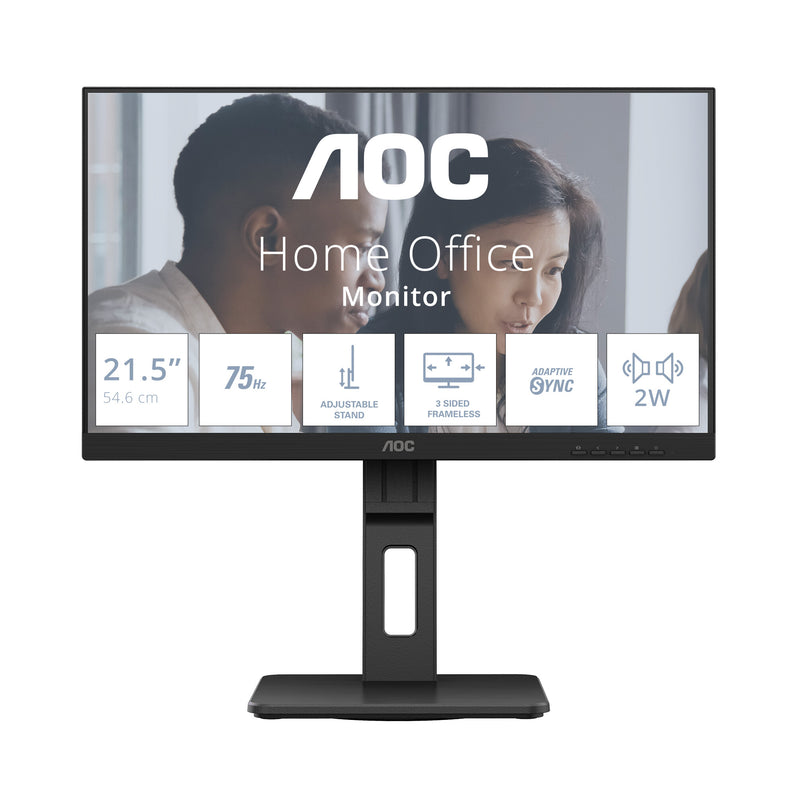 AOC E2 22E2UMF computerskærm 54,6 cm (21.5") 1920 x 1080 pixel Fuld HD LED Sort