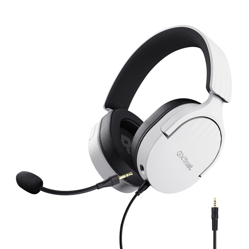 Trust GXT 489W FAYZO Headset Ledningsført Spil Sort, Hvid