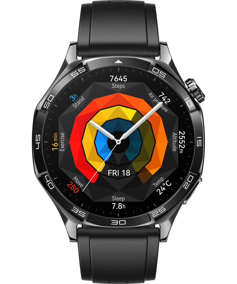 Huawei WATCH GT5 46mm 3,63 cm (1.43") AMOLED Digital 466 x 466 pixel Sort GPS (satellit)