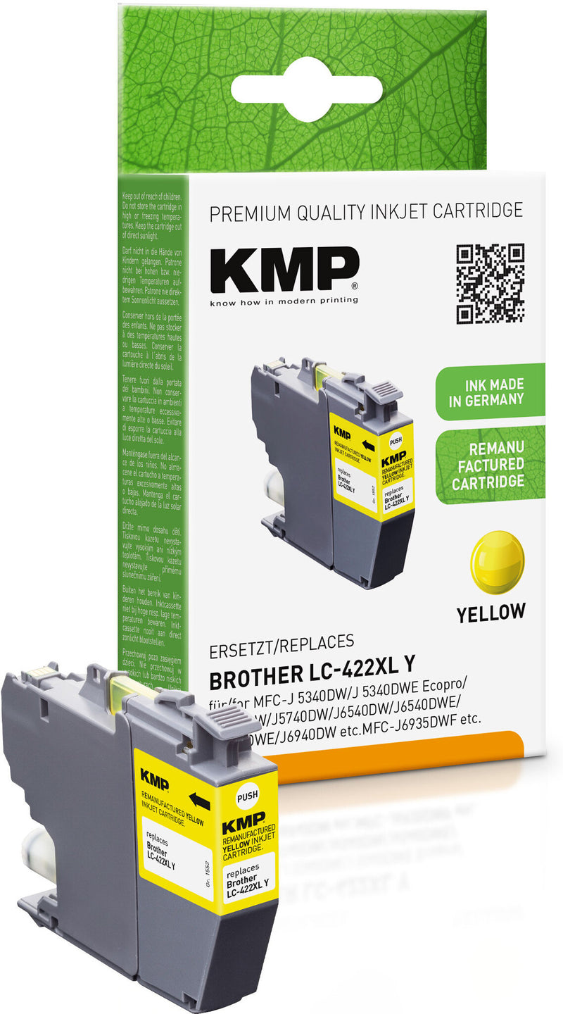 KMP 1552,4009 blækpatron 1 stk Original Gul