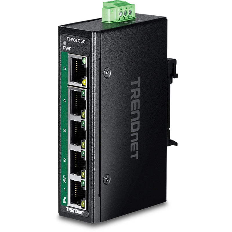 Trendnet TI-PGLC50 netværksswitch Ikke administreret Gigabit Ethernet (10/100/1000) Strøm over Ethernet (PoE) Sort