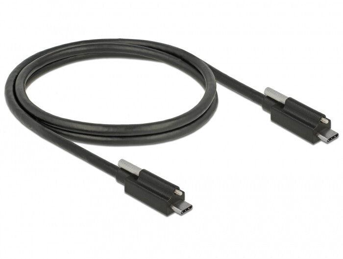 DeLOCK 83719 USB-kabel USB 3.2 Gen 2 (3.1 Gen 2) 1 m USB C 10 Gbit/sek. Sort