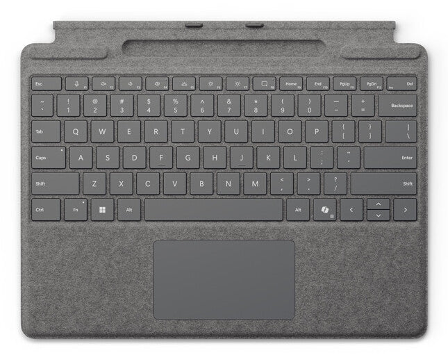Microsoft Surface Pro Keyboard with pen storage QWERTZ Tysk Microsoft Cover port Platin