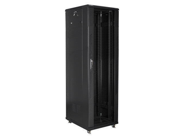 Lanberg FF01-6842-12B stativ 42U Fritstående reol Sort