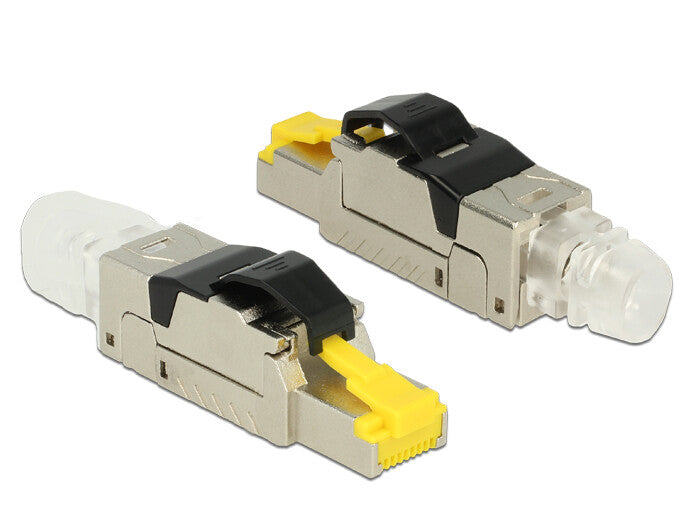 DeLOCK 86285 kabelsamler RJ45 Sort, Sølv, Transparent, Gul