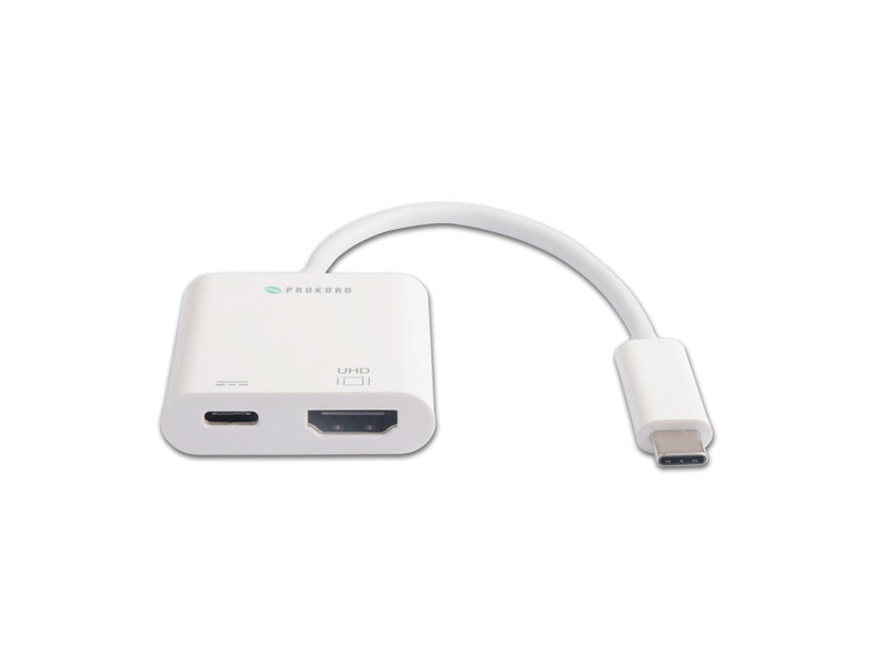 Prokord UTC-UH01C USB grafisk adapter 3840 x 2160 pixel Hvid