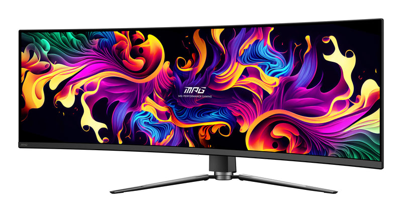 MSI MPG 491CQP QD-OLED computerskærm 124,5 cm (49") 5120 x 1440 pixel Dual WQHD Sort