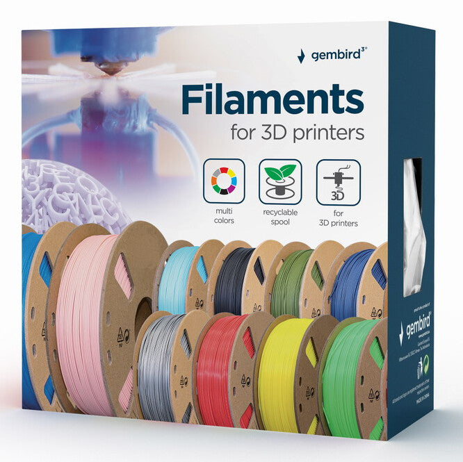 Gembird 3DP-PLA+1.75-02-G 3D print materiale Polymælkesyre (PLA) Grøn 1 kg