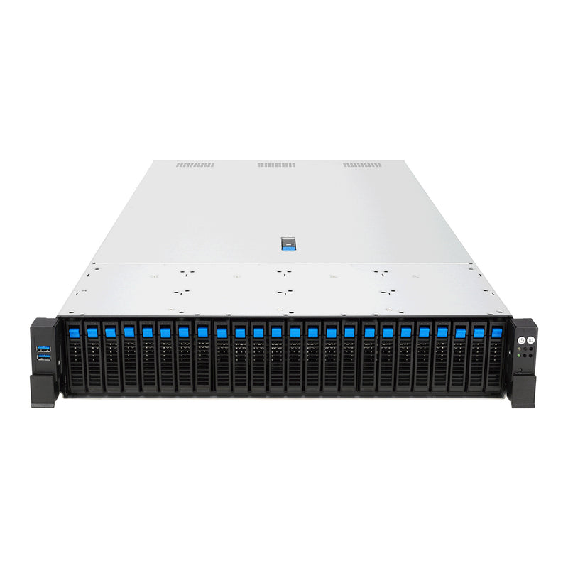 ASUS RS720-E12-RS24G Stativ (2U) Sort, Sølv
