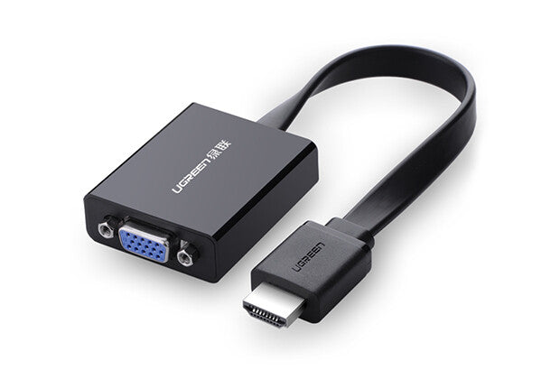 Ugreen 40248 videokabel adapter 0,16 m VGA (D-Sub) HDMI + Micro-USB Sort