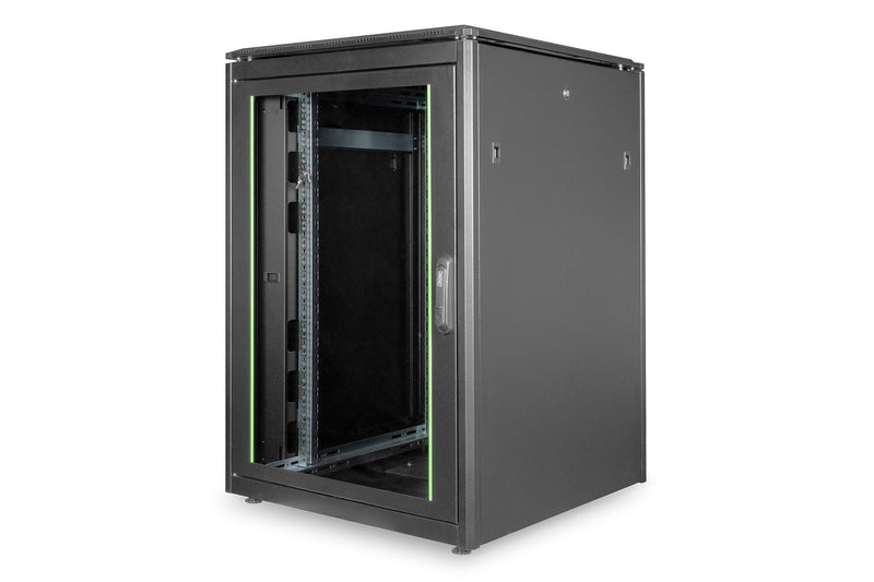 Digitus DN-19 22U-8/8-B-1 stativ Fritstående reol Sort