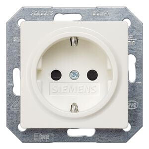 Siemens 5UB1518 stikkontakt Type F Hvid