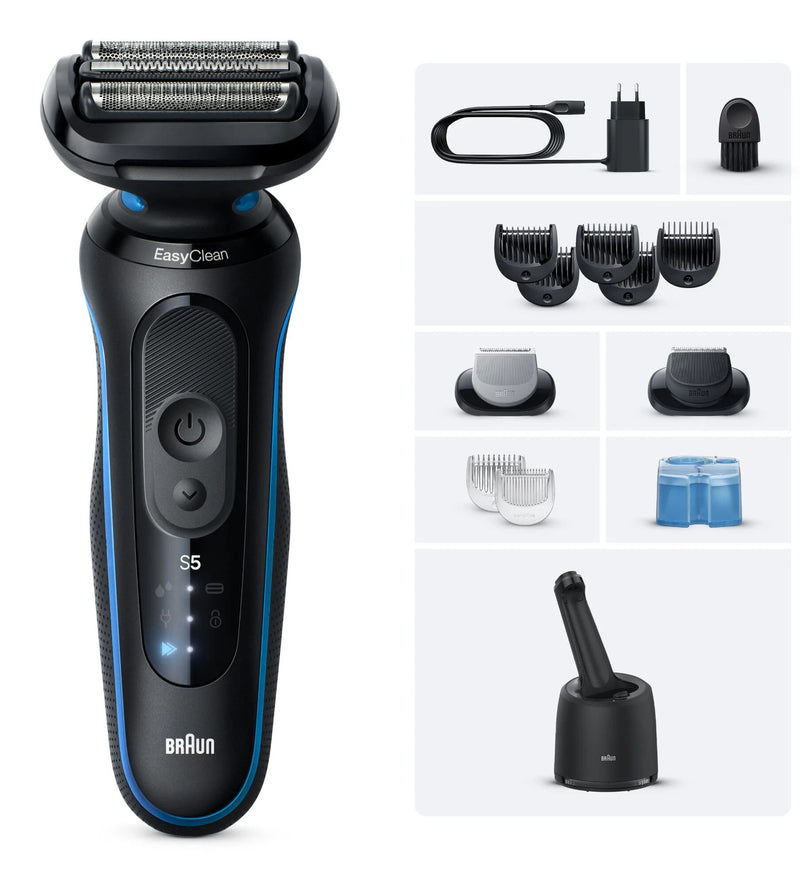 Braun 52-B7650cc Folie shaver Trimmer Sort, Blå