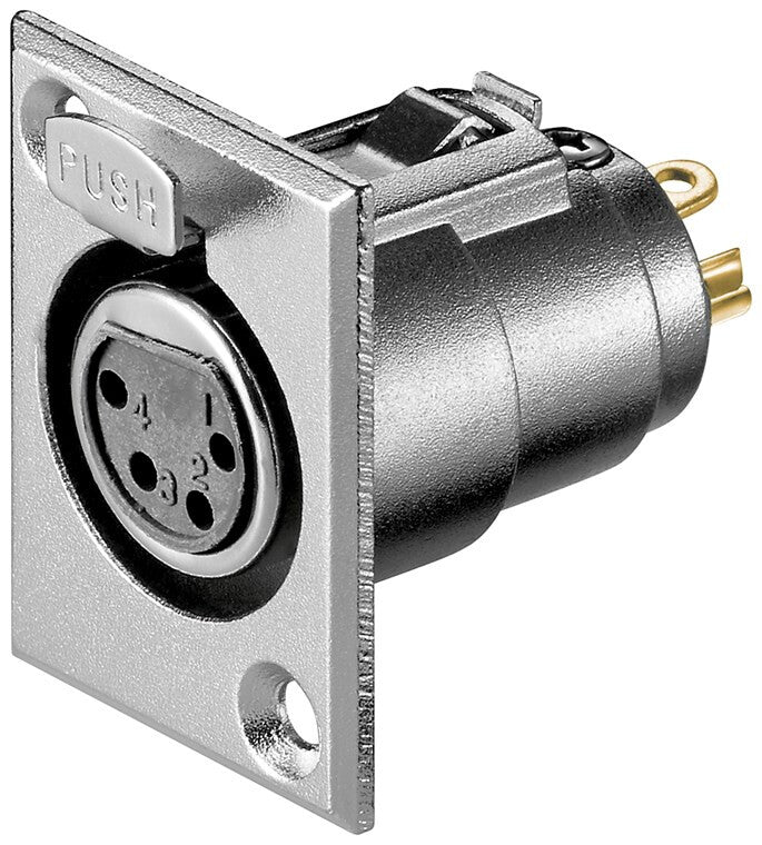 Goobay 11972 stikkontakt XLR Grå