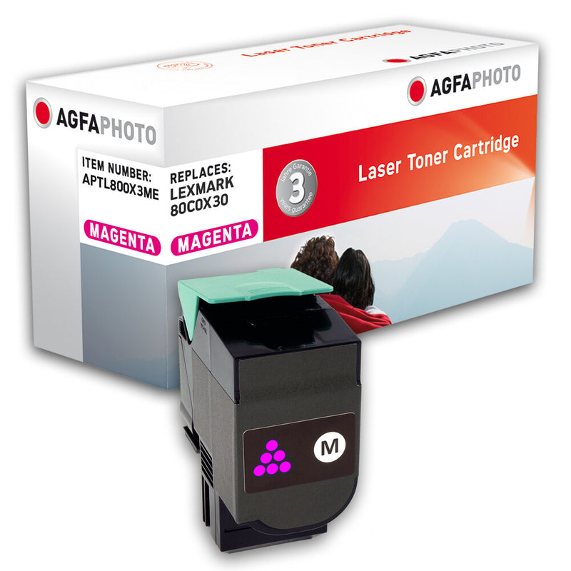 AgfaPhoto APTL800X3ME tonerpatron 1 stk Magenta
