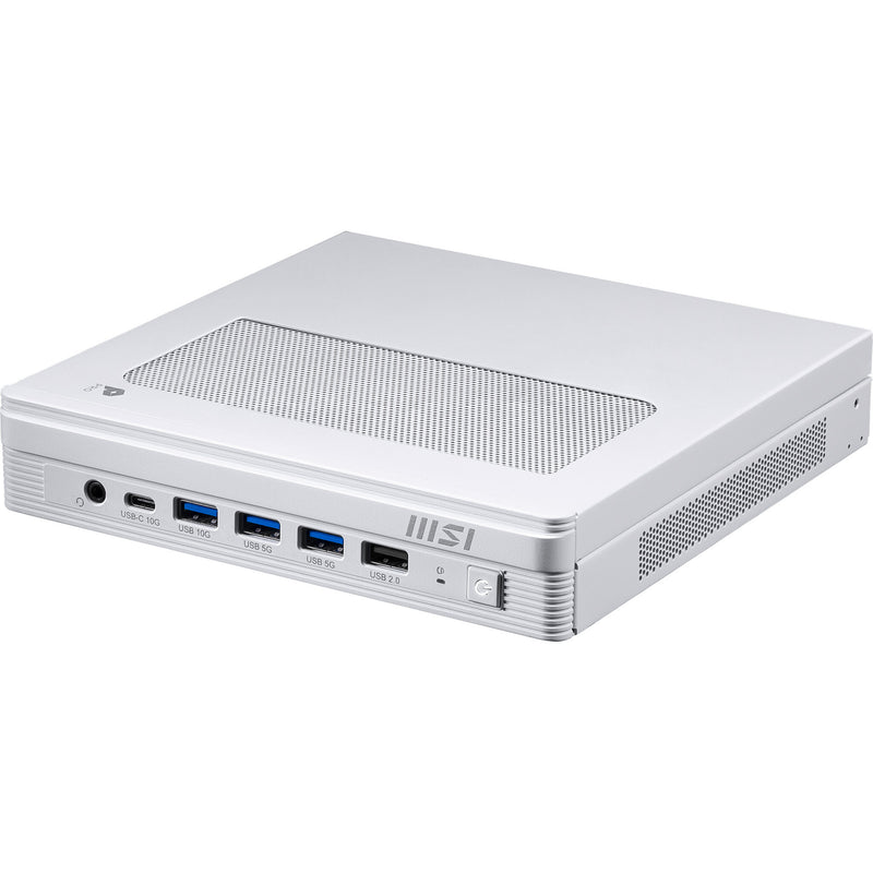 MSI PRO DP10 A14MG-007BEU PC/arbejdsstation Intel® Pentium® Gold G7400 1,1L størrelse PC Mini PC barebone Hvid
