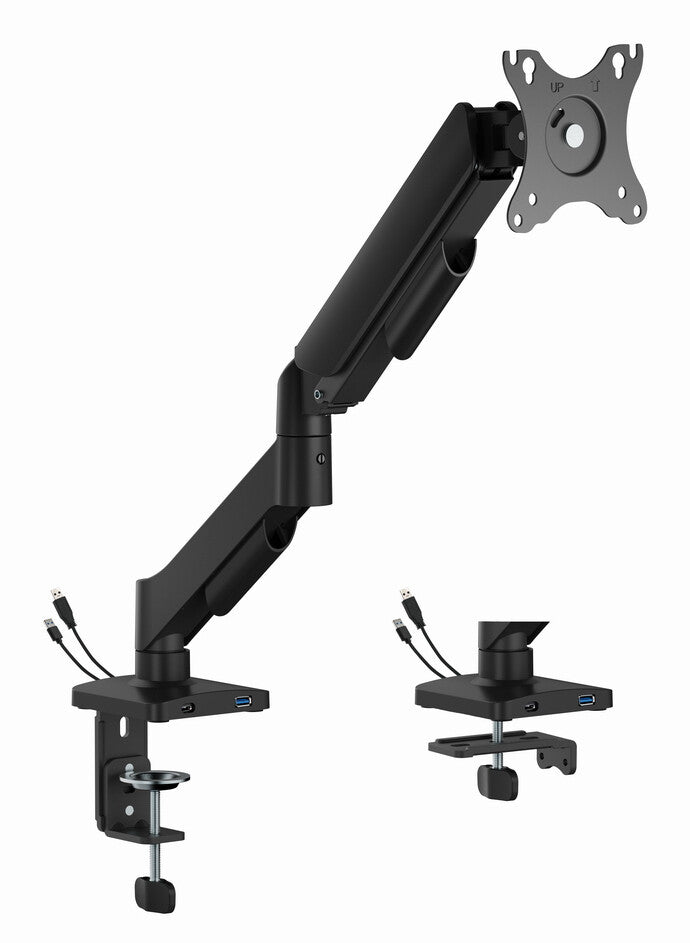 Gembird MA-DA1U-01 skærmbeslag og -stativer 81,3 cm (32") Skrivebord Sort