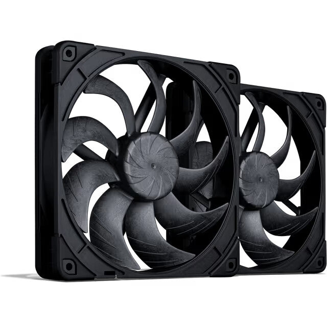 Noctua NF-A14X25 G2 PWM SX2-PP CHROMAX.BLACK Computerkølesystem Computerkabinet Ventilator 14 cm Sort 2 stk