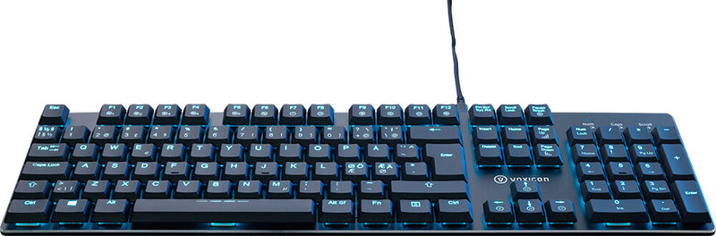 Voxicon DK-GR8-9 tastatur Spil USB Nordisk Sort
