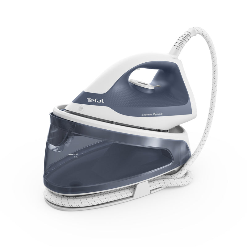 Tefal Express Optimal SV4110 2200 W 1,2 L Keramisk Express Glide Blå, Hvid