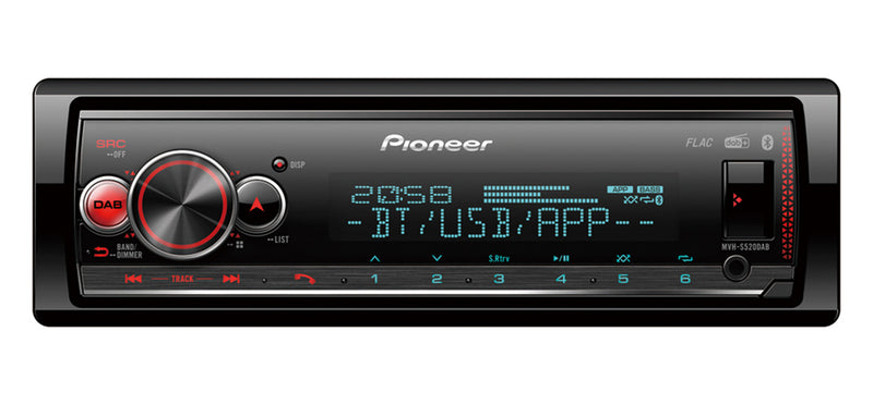 Pioneer MVH-S520DAB bil media receiver Sort 200 W Bluetooth