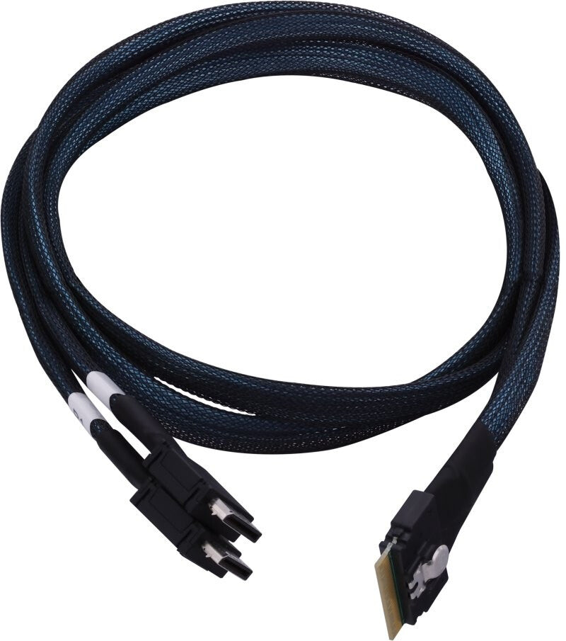 Microchip Technology 2304800-R Serial Attached SCSI (SAS)-kabel 0,8 m Sort