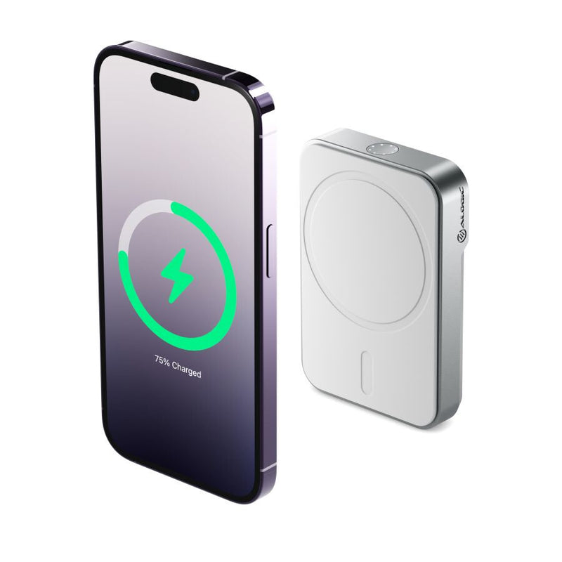 ALOGIC MSPB5KWH powerbank 5000 mAh Trådløs opladning Hvid
