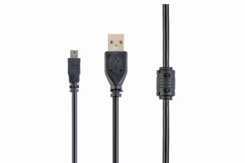 Gembird 1.8m USB 2.0 A/mini-USB USB-kabel 1,8 m USB A Mini-USB B Sort