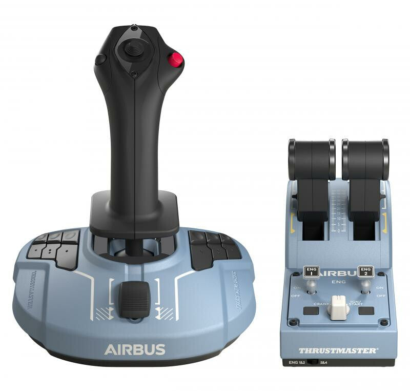 Thrustmaster TCA Officer Pack Airbus Edition Sort, Blå USB Flysimulator Analog/digital PC