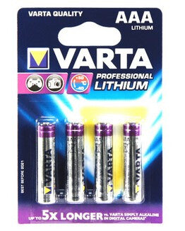 Varta 4x AAA Lithium Engangsbatteri