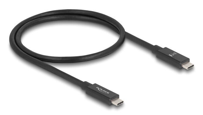 DeLOCK 81210 USB-kabel USB4 Gen 4x2 0,5 m USB C 80 Gbit/sek. 240 W Sort