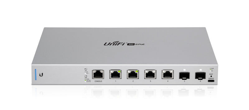 Ubiquiti UniFi US-XG-6POE netværksswitch Administreret 10G Ethernet (100/1000/10000) Strøm over Ethernet (PoE) 1U Grå