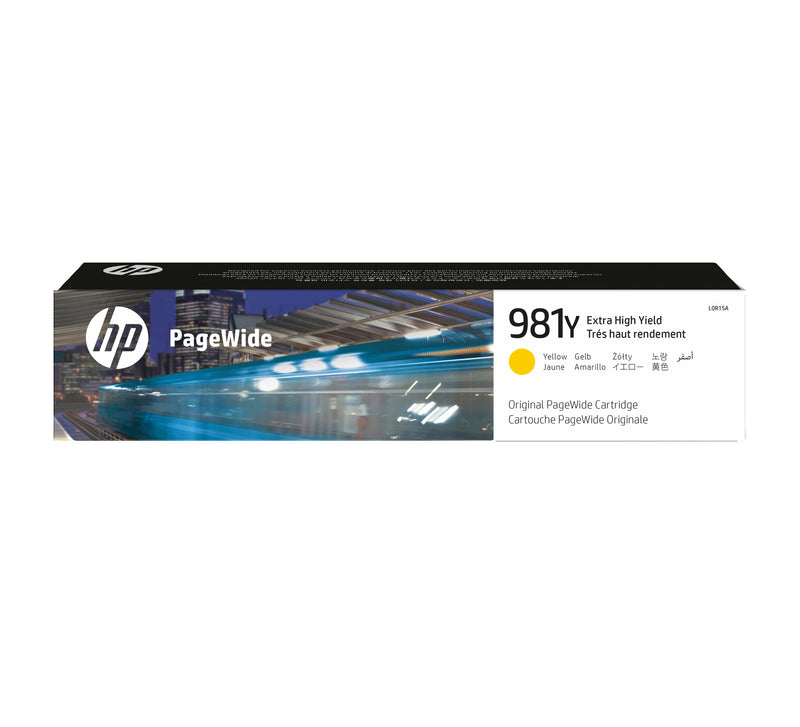 HP Original 981Y PageWide-patron med ekstra høj kapacitet, gul