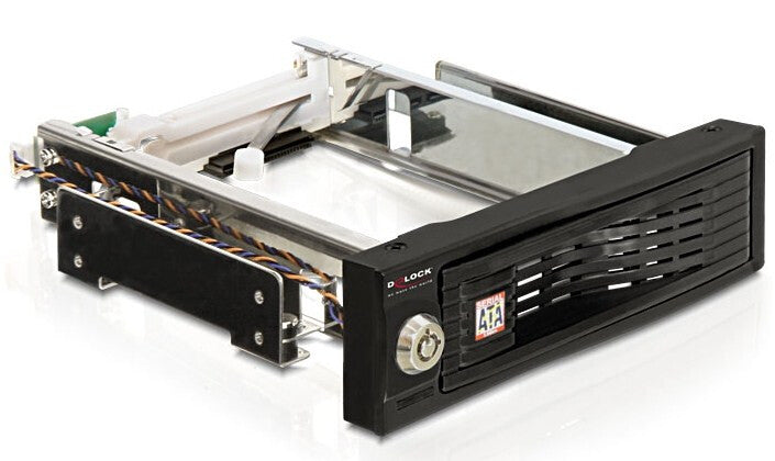 DeLOCK 5.25" Mobile Rack 8,89 cm (3.5") Vægmonteret Sort